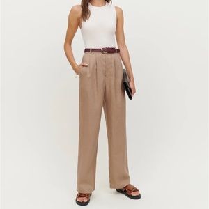 Reformation Vista Pant. Khaki. Size 4. Never Worn.